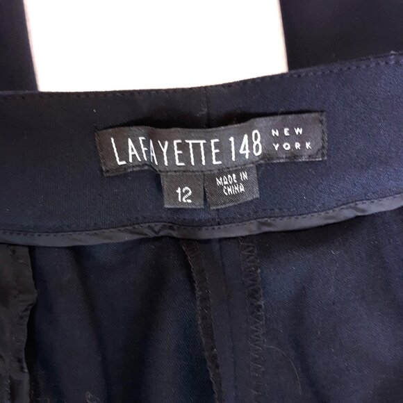 Lafayette 148 Womens Black Dress Pants Size 12 Tailored Fit Office Wear - Picture 5 of 6